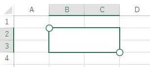 セルのしょしきリボン_セルを一つにしてちゅうおうにそろえる